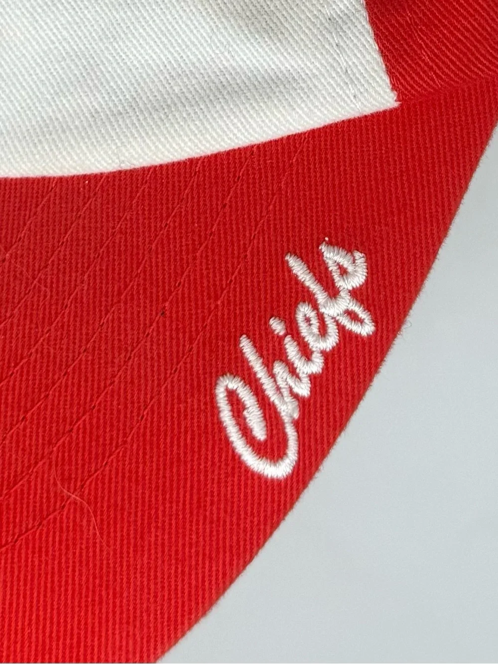 NFL Women’s Red and White Sequin Chiefs Hat